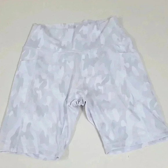 Buffbunny White Camo Biker Shorts - Picture 2 of 9
